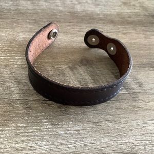Black Leather Bracelet